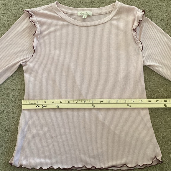 Light Pink Frilly Long Sleeve Top - Picture 10 of 11